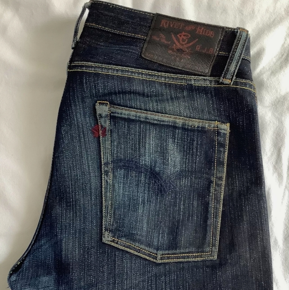 Rivet & Hide X Real Japan Blue Selvedge Jeans 33W